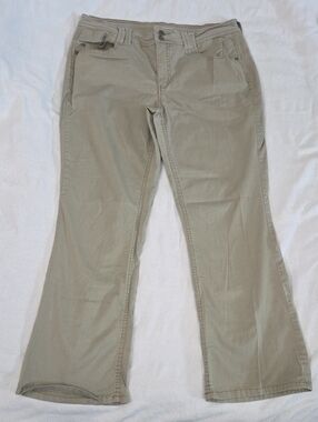Faded Glory Stretch Khaki Chino Pants Missy 14 Petite 💙2 for $20